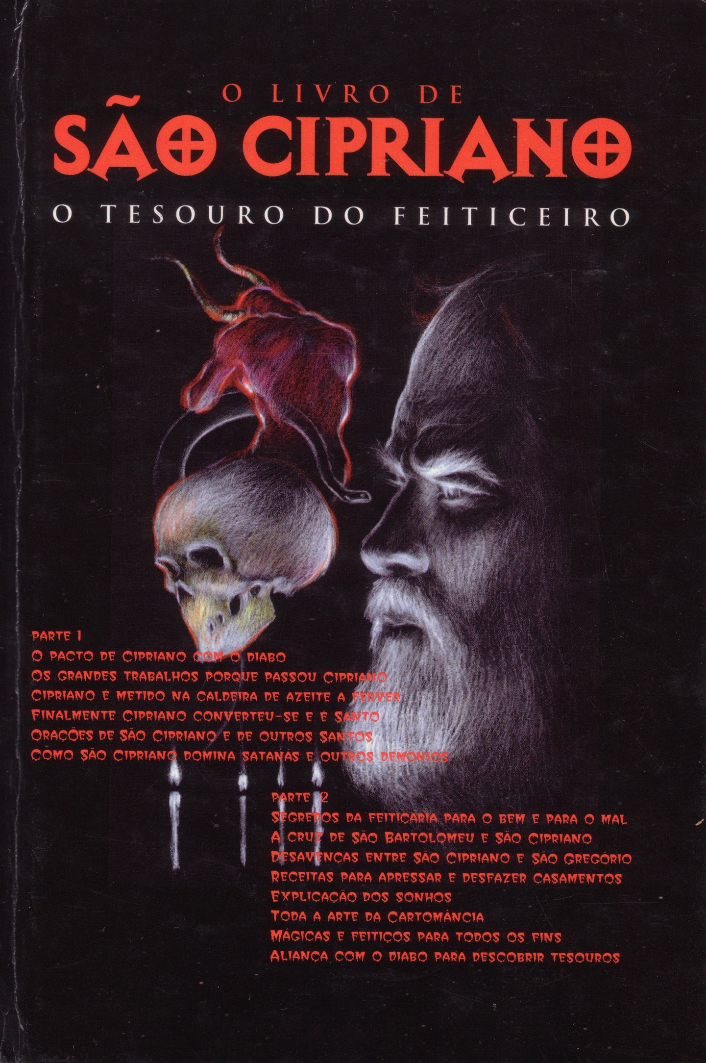 Unha foto dun <i>Livro de São Cipriano</i>  portugués 